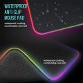 RGB Gaming Mousepad XL Size (800×300×4mm) Soft Cloth Non-Slip Rubber Base With 14 RGB Spectrum Mode For Pro Gamers PC Laptop Setup. 
