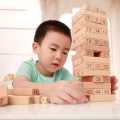 JENGA Wooden Stacking Game Tower Challenge Wooden Colored Blocks Puzzle Toy 54 PCs. 