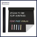 Blackboard Vinyl Sticker Chalkboard For Kids, Blackboard Sticker For Wall, Black Matte Adhesive Chalkboard Contact Paper, Vinyl Wall Decal Poster Alternative With 5pcs Bonus Chalks, Peel & Stick DIY Size 5feet x 2feet. 