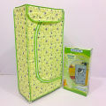 Attractive Folding Cloth Almirah For Kids And Infants Wardrobe 3 Shelves. 