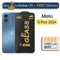 1-5 Pcs - Motorola Moto G Play 2024 - OG Gorilla Glass Screen Protector- Premium Quality - Extra Smooth touch - With Cleaning Wipe. 