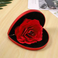 Rose Flower Rotating Ring Box, Proposal Box,Jewelry Box(Without Ring). 