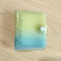 Transparent Sparkling mini 3-hole sandwich shell 3 inch Mini Binder With Pages. 