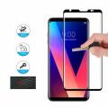LG V30 / V30 PLUS Screen Glass Protector 3D Curved Glass Full Coverage Tempered Glass - Black. 