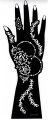 Henna Template Hand Large Temporary Tattoo Stencil Mandala Mehndi Flowers Lace. 