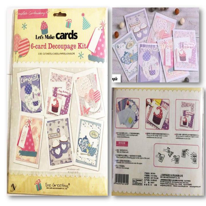 Let's Make 6 Cards  ,card making accessories, Eno Greeting Cards
