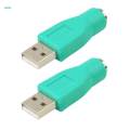 2x2x /2 Female to USB 2.0 Male Port Adapter Converter for PS2 Keyboard Mouse. 