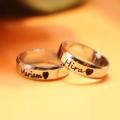 CUSTOMIZED COUPLE NAME RING WITH GIFT BOX PACKING (PERFECT GIFT TO SEND YOUR WIFE , HUSBAND , FIANCE OR ANY ONE). 