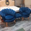 customize Royal bedroom chairs set 10 years guarantee foam and structure imported fabric all colours customize available. 