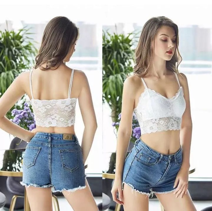 Floral%20Lace%20Bralette%20Padded%20Wireless%20Bra%20Adjustable%20Shoulder%20Strap%20-%20Image%209