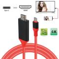 Nax-3c  Rd Type C To Hdmi Hdtv Av Tv Cable Adapter For Samsung Galaxy S8 S9 S9+ Note 9 Pc. 