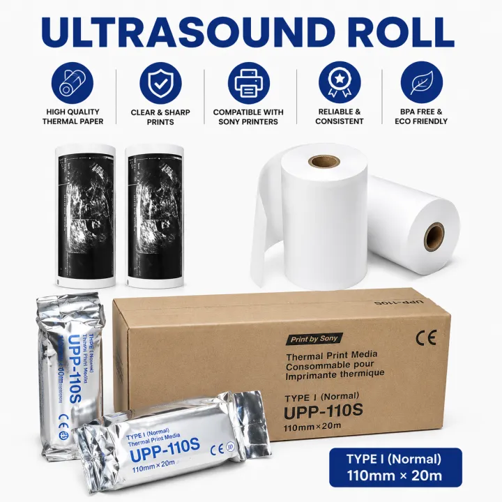 Sony%20UPP-110S%20Ultrasound%20Imaging%20Thermal%20Paper%20Roll%20110mm%20x%2020m%20High-Resolution%20for%20Medical%20Imaging%20Equipment%20-%20Image%205