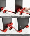 Furniture Moving Tool Heavy Object Mover Furniture Transport Lifter & Furniture Slides Moving House Cabinet Sofa Bed Desk 4 Wheeled Mover Roller 1 Wheel Bar Hand Tools Set. 
