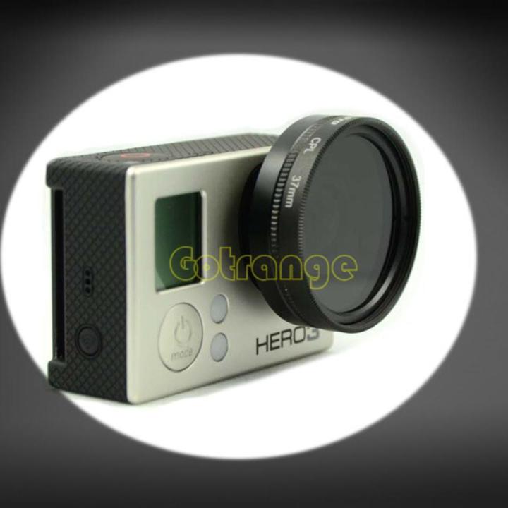 【3C VictoryEagle Store】Go Pro 37mm Circular Polarizer CPL Lens Filter for Gopro Hero4 3+ ,HERO action camera