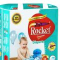Rocket Diapers size 4 (large) 80pcs. 