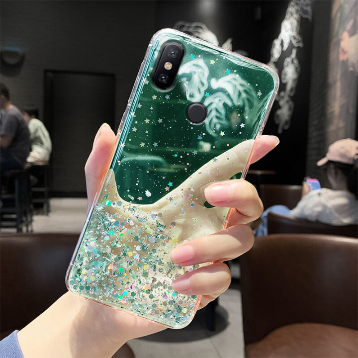 For Xiaomi Redmi Note 5 / Note 5 Pro Back Cover Luxury Bling Shining Gold Foil Girls Cases Space Glitter Stars Soft Silicone Mobile Phone Protective Case