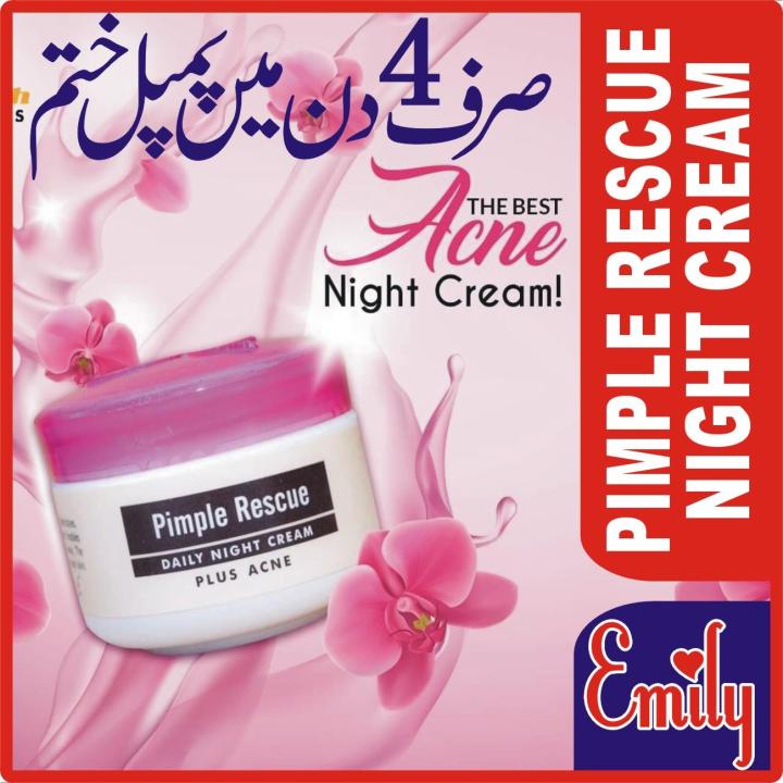Pimple Rescue Daily Night Cream Anti Acne & Anti Pimple Cream (4 DAYS EFFECTIVE) 56g