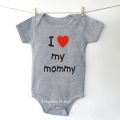 I Love My Daddy Mommy Newborn Boys Girls Romper Infant Black Cotton Toddler Baby Short Sleeve Jumpsuit Clothes Twin Baby Clothes. 