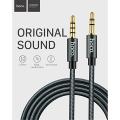 AUX cable for car and speakers Male to Male Headphones music 1.5 Meter 3.5mm L-Shaped Spring  Male to Male For Headphones Or Car Stereo -Black. 