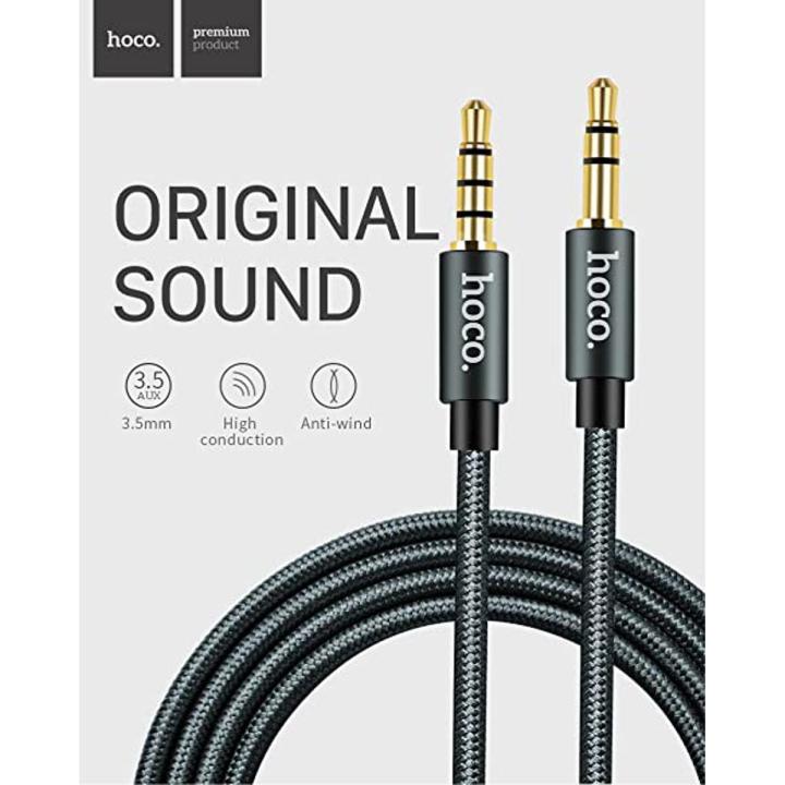 AUX cable for car and speakers Male to Male Headphones music 1.5 Meter 3.5mm L-Shaped Spring  Male to Male For Headphones Or Car Stereo -Black