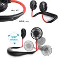 Hanging Neck Fan for Kitchen | Folding Handheld Fans Wearable Shoulder Fan Sports Cooling Fan Portable Cooling USB Neckband Mini Fan Rechargeable Hands free Neck Fan Personal Fans 3X Speeds 360 Degree Adjustable Summer Weather Fan for Indoor Outdoor. 