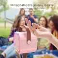 Portable Karaoke Speaker Set Colorful Lights Wireless Karaoke Machine with Microphone Bluetooth-Compatible MP3 Music Player. 