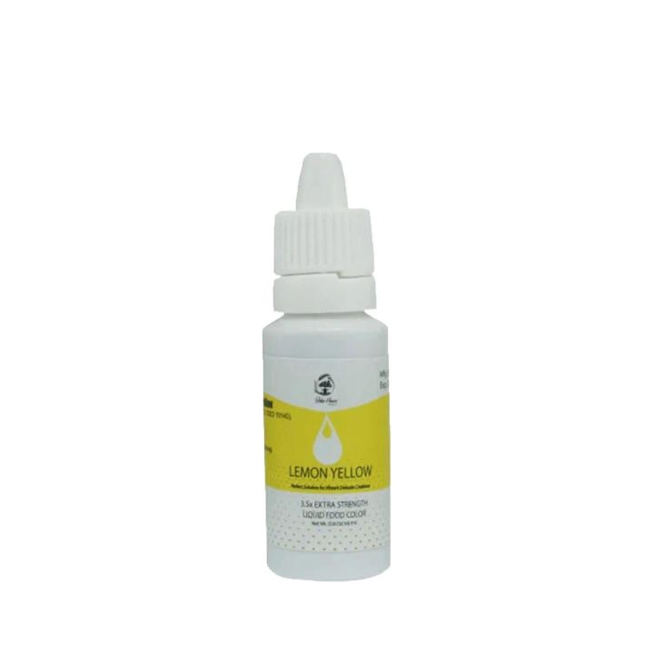 Milkyz Food Liquid Food Color Lemon Yellow 18ML Dropper Bottle