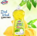 Lemon Dish Cleaner 500ML - Dishwash - Everlasting Antibacterial Lemon Dish Cleaner 500ML - Lemon Fresh Antibacterial Dishwashing Liquid - pure Clean Extra Strength Dishwash Liquid - Lemon Kitchen Cleaner - Crystal Cleany. 