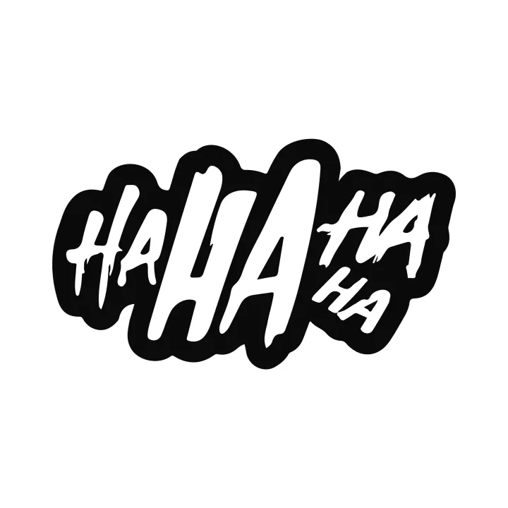 Chaha Sticker Hahahaha PVC Sticker for Car or etc. (7inch by 4 inch | Daraz.pk