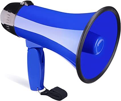 Portable%20Megaphone%2020%20Watt%20Power%20Megaphone%20Speaker%20Bullhorn%20Voice%20And%20Siren/Alarm%20Modes%20Loudspeaker%20megaPhone-Adjustable%20Volume-Lightweight%20Bull%20Horn%20for%20Cheerleading%20-%20Image%202