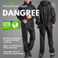Rain Suit for Men / Waterproof Raincoat with Pants Parachute Fabric FOG SUIT Moisture proof rainwear, Lightweight 2 Pieces Hooded Coat and Trouser, fully Protector for Outdoor Activities - One Click-Pick. 