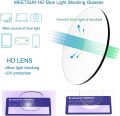 MEETSUN Blue Light Blocking Glasses, Anti Eye Strain Headache (Sleep Better),Computer Reading Glasses UV400 Transparent Lens. 