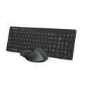 A4tech Fstyler FG2400 Air2 QuietKey Wireless Keyboard Mouse Combo Set - NEW EDITION - Silent Keyboard + Mouse - Lift in Air Multimedia Mouse - 2000 DPI Adjustable - Screen Capture Button on Mouse - One Touch OS Swap - Anti Sleep Mode - For Windows, Mac OS. 