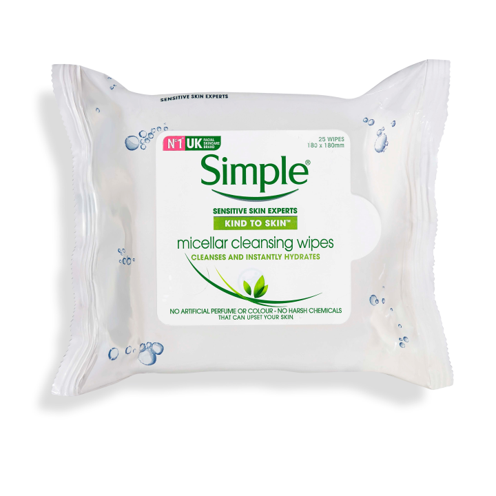 Simple Micellar Cleansing Wipes 25's