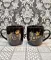 couple mug King and queen Coffee Mug Royal Ceramic Lovely Design 400 ml ,Tea/Coffee Tea Mug for Husband Loved One's Gift (Black) 1 Mug.. 