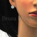 Sparkling Round Gemstone Pendant Necklace & Earrings Set | Premium Women's Jewelry. 