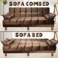 Customize Sofa CumBed 3 Seater Brown & Valvet  Special Offer Available. 