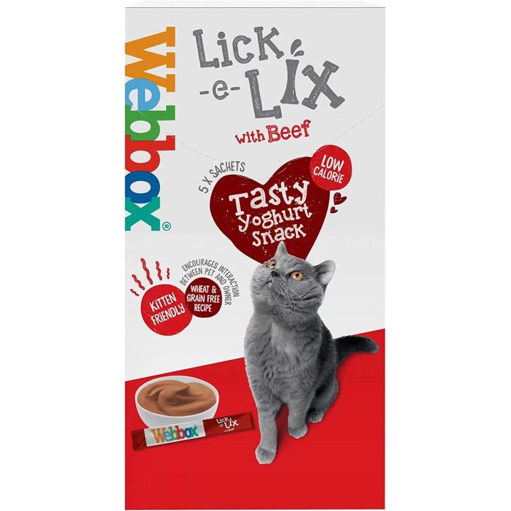 Webbox With Beed Lick e Lix For Kitten Tasty Snack 5 Sachets