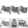 E/Uk Din Rail Terminal Blocks End Stopper Bracket Grey,Terminal Block Connector(Pack Of 100). 