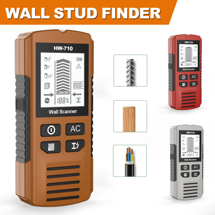 YIERYI 3-In-1 Multifunctional Wall Scanner HW-710 , Wood, Ac Detector High-Precision Lcd Display Suitable For Home Decoration