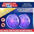 Solar Powered 2in1 Buzz UV Lamp Light Fly Insect Bug Mosquito Kill Zapper Killer. 