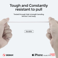 Sigma Card Cable Lightning (Iphone) 3A Charge + Sync 2in1 Fast Charging + Data Cable For Lightning supported all Devices. 