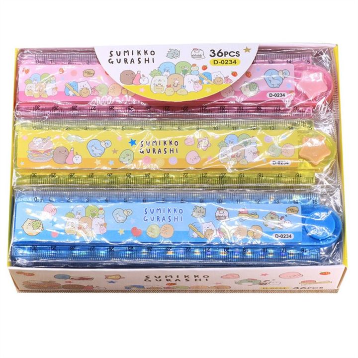 School Supplies Multifunction 30CM Cute DIY Students Straightedge ...