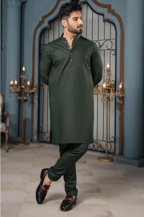 Classic%20Green%20Kurta%20Pajama%20for%20Men%20-%20Image%203