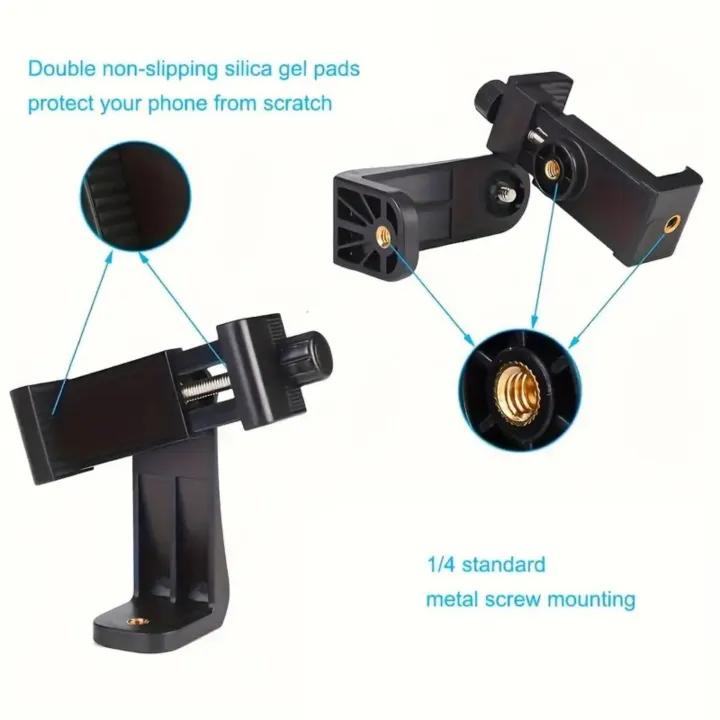 TechDepot%20Adjustable%20Phone%20Holder%20Mount%20for%20Tripods,%20Ring%20Lights%20&%20Monopods%20%E2%80%93%20Fits%20All%20Smartphones,%20Screw%20Adapter%20Included%20(No%20Tripod%20Included)%20-%20Image%205