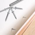 【BestGO】10/30Pcs Double Headed Carbon Steel Nail for Seamless Wood Paneling Non-marking Nails Cement Nails Double-headed Nails Skirting Line Seamless Nail. 