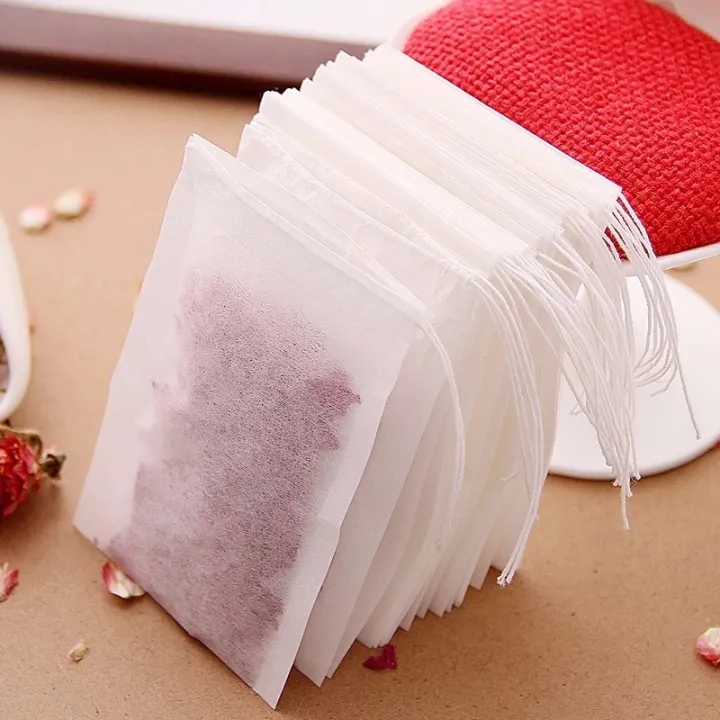 100pcs%205X7cm%20Disposable%20Drawstring%20Teabags%20Empty%20Tea%20Bags%20for%20Tea%20Bag%20Food%20Grade%20Non-woven%20Fabric%20Paper%20Coffee%20Filters%20Teaware%20-%20Image%202