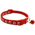 Cat Collar - Paw Print Adjustable Pet Nylon. 