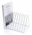 Best Quality Latest File Holder Desk Organizer Triangle Wire 9 Section Desktop Iron Book Stand Magazine Holder For Office Home Decoration. 