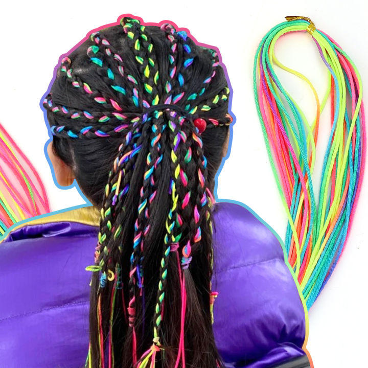 Children's Hair Braiding Color Rope Girls Handmade Braided Dirty Braid Headband Hair Ribbon Hair Tie Hair Braid Hair Rope Dirty Braid
